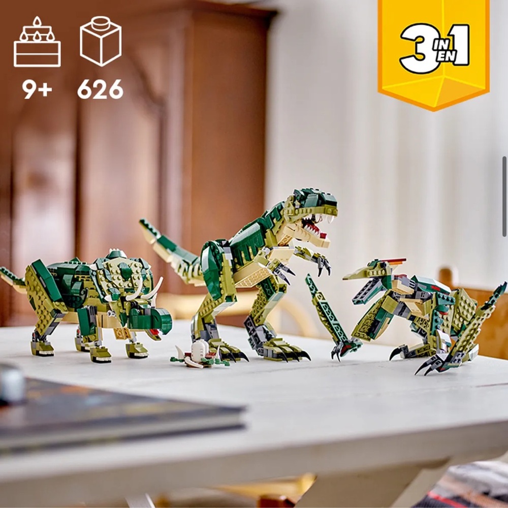 LEGO Creator 3-in-1 T-Rex Dinosaur Set 31151 626 pieces - Picture 7 of 7